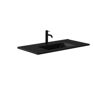 DOLCE Matte Black 900 Ceramic Basin-Top